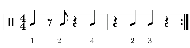 Claves score Sengpielaudio