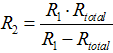 Formula resistor parallel