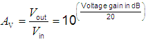 Amplification Factor Power and Decibels