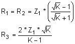 Attenuator equation