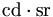 \mathrm{cd}\cdot\mathrm{sr}